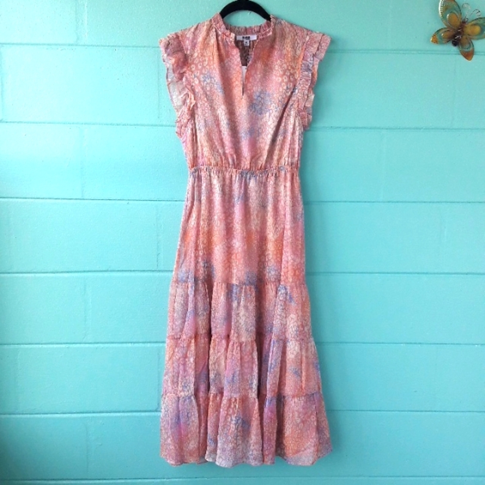 NWT "BB Dakota" by Steve Madden Dreaming of Waves Midi Dress Medium